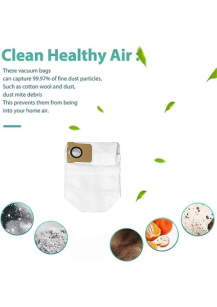 20 Adet Toz Torbası Xiaomi Robot Vakum X20+/X20 Plus Yedek Parça Aksesuarları Toz Torbaları Için Uygun (Yurt Dışından) modelleri