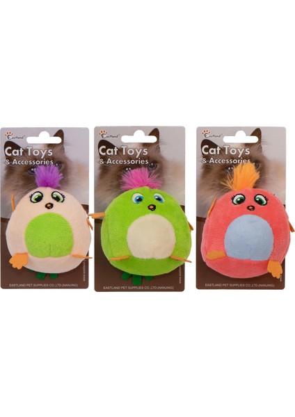 Catnipli Peluş Civciv Kedi Oyuncağı 10cm 1 Adet