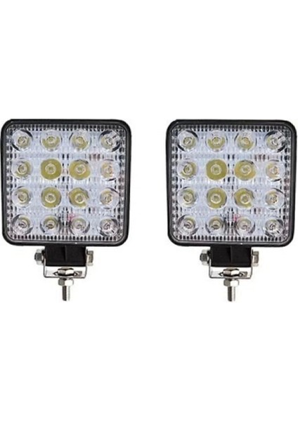 Off Road Sis Farı - Lamba 16 LED Kare Çalışma Lambası 2 Adet fiyatları