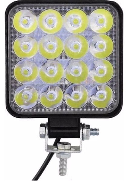 Off Road Sis Farı - Lamba 16 LED Kare Çalışma Lambası 2 Adet modelleri