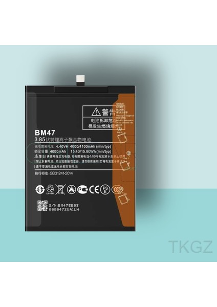 - Xiaomi Redmi 4x - BM47 - Batarya Pil Orijinal Sıfır