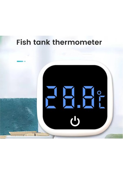 0-60℃ Akvaryum Kendinden Yapışkanlı Termometre LCD Dijital Balık Tankı Mini Termometreler Ekran Monitörü Teraryum Sıcaklığı (Yurt Dışından) fiyatları