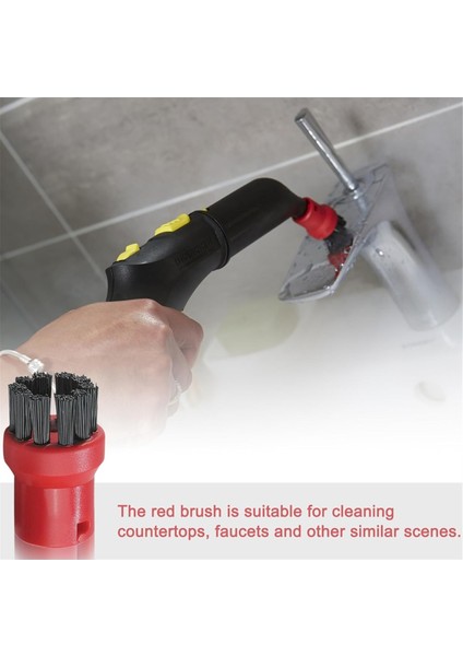 Pencere Nozul Fırça Başlığı Silecek Yuvarlak Fırça Aksesuarları Karcher Sc1 Sc2 Sc3 Sc4 Sc5 Sc7 CTK10 CTK20 Buharlı Temizleyiciler (Yurt Dışından) fırsatları