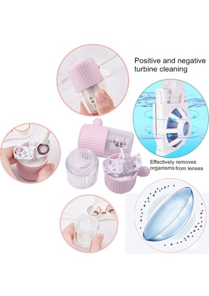 Taşınabilir Kontakt Lens Temizleme Makinesi - Günlük Bakım Hızlı Temizlik Pembe Için Bağcıklı Kontakt Lens Yıkayıcı (Yurt Dışından) fırsatları