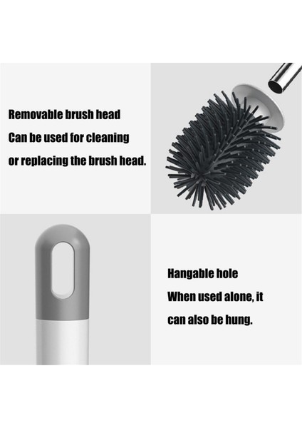 Tuvalet Fırçası ve Tutucu Seti Yumuşak Kıllı Tuvalet Fırçası Tuvalet Kasesi Fırçası Banyo Temizleme Fırçası Ev Için (Yurt Dışından) modelleri