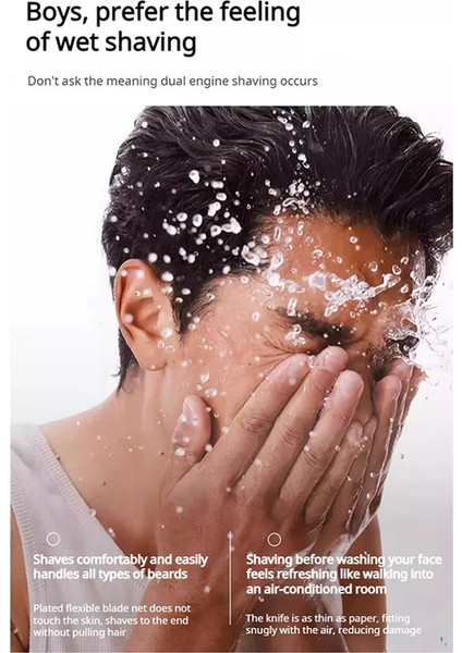 SJ-603 Taşınabilir Soğuk Şeffaf Çift Başlı Manyetik Yüzen Tıraş Makinesi Tüm Vücut Yıkanabilir Elektrikli Erkek Tıraş Makinesi (Yurt Dışından) fırsatları