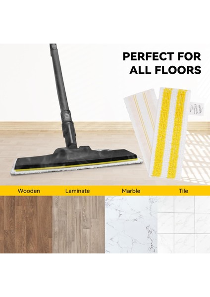 Karcher Easyfix Sc2 Sc3 Sc4 Sc5 Buharlı Temizleyici Için Buharlı Paspas Pedleri Bezi, Mikrofiber Yıkanabilir Tekrar Kullanılabilir Buharlı Paspas (Yurt Dışından) fırsatları