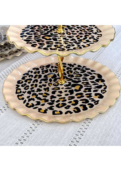 Leopar Wavy Altın Yaldızlı Kurabiyelik fırsatları