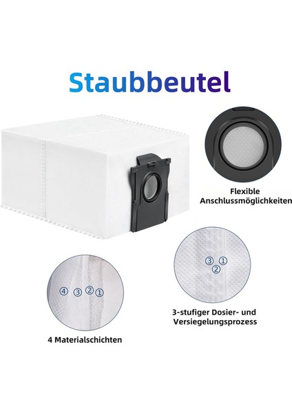 Dreame D10 Plus Gen 2 Vakum Aksesuarları Çöp Toplama Torbaları Için 14 Adet Toz Torbası Yedek Parçaları (Yurt Dışından) fırsatları