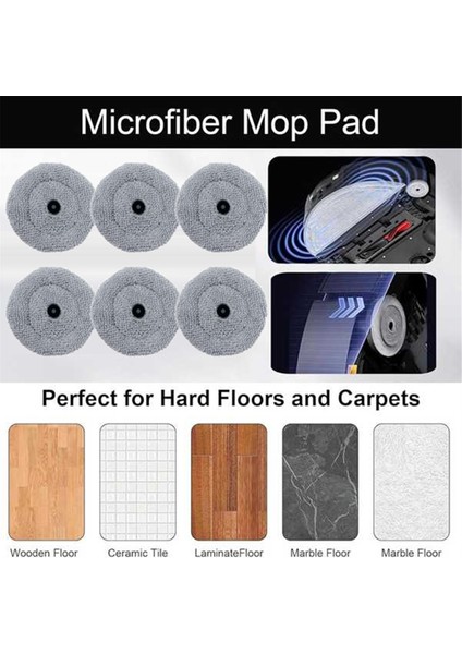 Roborock Saros 10/s9 Maxv ULTRA/S90VER/G30/A1460RR Yedek Parçaları Yeniden Kullanılabilir Yıkanabilir Paspas Pedi B Için Paspas Bezi Pedi (Yurt Dışından) fiyatları