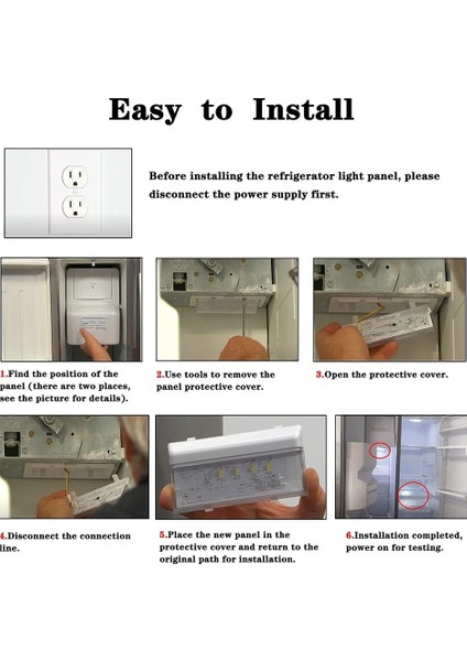 2 Paket W10515057 3021141 Buzdolabı Dondurucu LED Işık Seti, Whirlpool Kenmore Maytag, Kitchenaid, Yedek WPW10515057 (Yurt Dışından) indirimleri