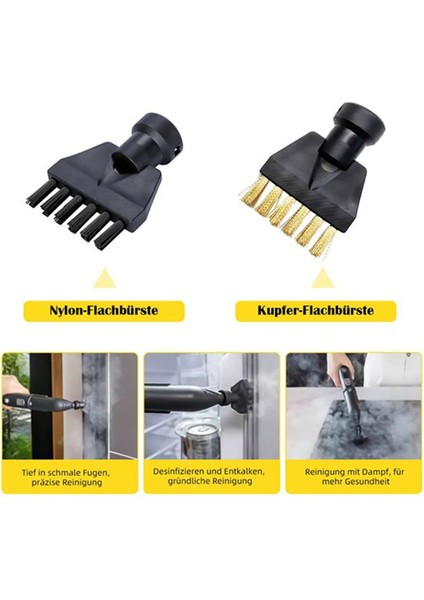 Karcher Sc1 Sc2 Sc3 Sc5 Sc5 Buharlı Temizleyici Nozul Yedek Parçaları Nozullar Fırçalar ve Bezler Dahildir (Yurt Dışından) indirimleri
