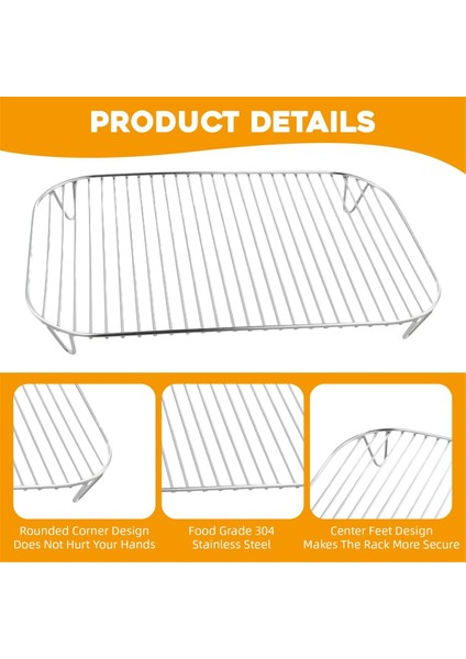 Ninja Woodfire Için Pişirme Izgarası, Izgara Sıcak Hava Fritözü Izgara Izgarası, Paslanmaz Çelik Fritöz Izgarası, Hava Fritözü Aksesuarları (Yurt Dışından) fırsatları