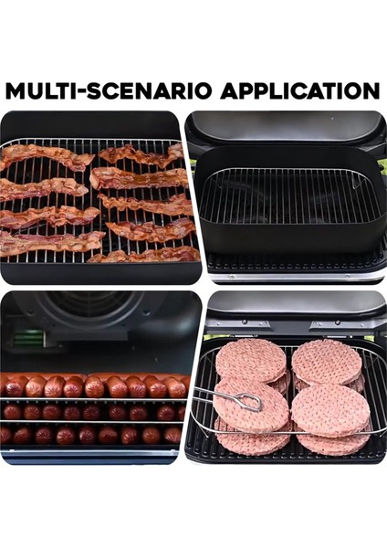 Ninja Woodfire Için Pişirme Izgarası, Izgara Sıcak Hava Fritözü Izgara Izgarası, Paslanmaz Çelik Fritöz Izgarası, Hava Fritözü Aksesuarları (Yurt Dışından) indirimleri