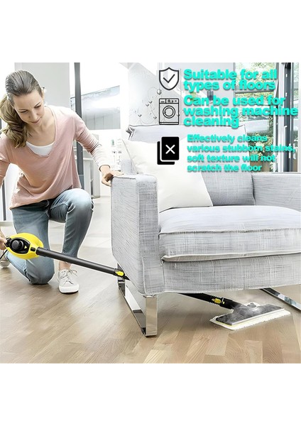 Mikrofiber Bez Seti Yıkanabilir Mikrofiber Bez Karcher Buharlı Temizleyiciler Easyfix Sc 2, Sc 3, Sc 4, Sc 5 (Yurt Dışından) fırsatları