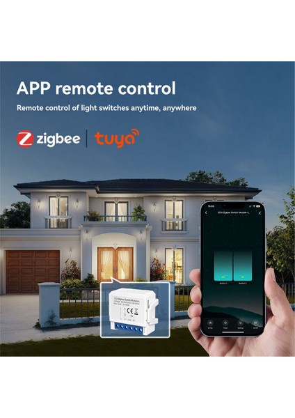 Tuya Zigbee 3.0 Akıllı Tekli Yangın Anahtarı Modülü Iki Yönlü Kontrol Desteği Ses Kontrolü Dıy Ev Otomasyonu 2 Çete (Yurt Dışından) modelleri