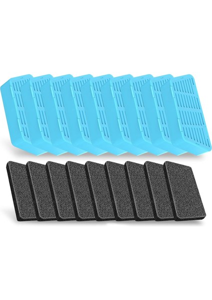 Kedi Su Çeşmesi Filtreleri 2.2L/74OZ Otomatik Evcil Hayvan Su Çeşmesi Yedek Filtreleri ve Süngerleri 9 Adet (Yurt Dışından)