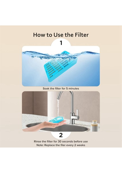 Kedi Su Çeşmesi Filtreleri 2.2L/74OZ Otomatik Evcil Hayvan Su Çeşmesi Yedek Filtreleri ve Süngerleri 9 Adet (Yurt Dışından) fırsatları