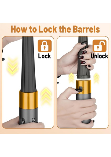 Dyson Airwrap HS01 HS05 Için Konik Uzun Namlulu Ek Parçası, Bukleler ve Dalgalar Için 20MM-36MM Otomatik Sarma Saç Maşası Altın (Yurt Dışından) fırsatları