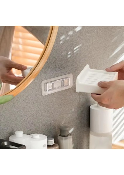 Duvara Monte Sabunluk Tutucu, Delinmez, Kendinden Yapışkanlı, Çıkarılabilir Çekmeceli Çift Katmanlı, Banyo Için Tahliye Dağıtıcısı (Yurt Dışından) fiyatları