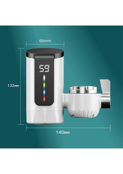 Sıcak Su Isıtıcı Musluğu Büyük Ekran Dinamik Dijital Ekran Banyo Mutfak Sıcak Su Isıtıcısı Ab Fişi (Yurt Dışından) fırsatları