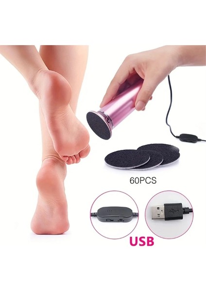 Elektrikli Ayak Nasır Giderici Elektrikli Pedikür Makinesi Ayarlanabilir Hız 60 Adet Yedek Zımpara Siyah (Yurt Dışından) modelleri