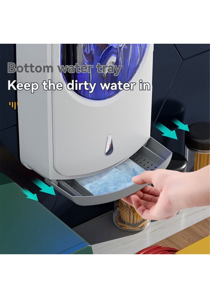 Mutfak Eşyaları Ev Alışveriş Merkezi Duvara Monte Kaşık Çubuk Kutusu Sterilizatör Uv Kurutma Saklama Kutusu Basit Çubuk Kafesi Gri (Yurt Dışından) fiyatları