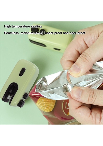 Mini Poşet Sızdırmazlık Makinesi 2'si 1 Arada USB Taşınabilir El Tipi Vakumlu Gıda Sızdırmazlık Makinesi Poşet Sızdırmazlık Makinesi Atıştırmalıklar Sebze Taze Depolama (Yurt Dışından) modelleri