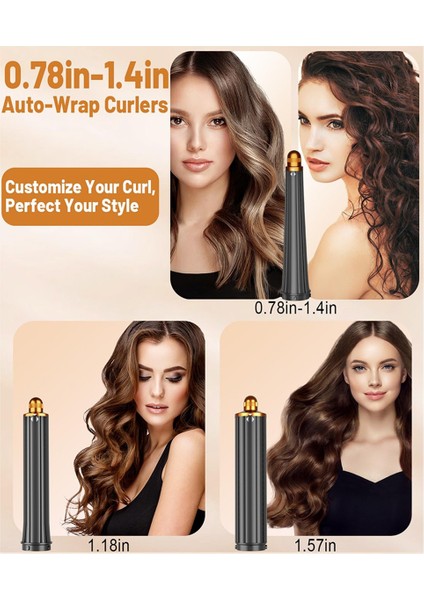 Dyson Airwrap Için 20MM-36MM Uzun Namlu Ataşmanı ve Küçük Yuvarlak Fırça Ataşmanı, Namlu Kıvrımı ve Dalga Kıvrımı Için, B (Yurt Dışından) indirimleri