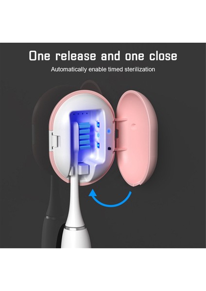 Delme Yok Uv Diş Fırçası Başlığı Dezenfeksiyon Kutusu Kurutma Kutusu Sterilizatör USB Şarj Edilebilir Taşınabilir Diş Fırçası Tutucu Mavi (Yurt Dışından) fırsatları