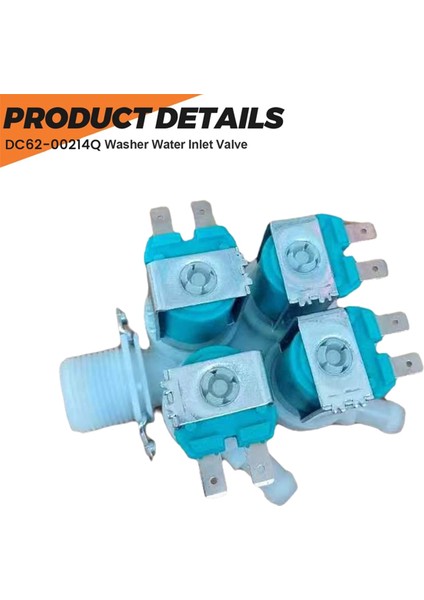 DC62-00214Q Samsung Çamaşır Makinesi Parçası Su Giriş Solenoid Valf Montajı Için Çamaşır Makinesi Su Giriş Vanası Değişimi (Yurt Dışından) fiyatları
