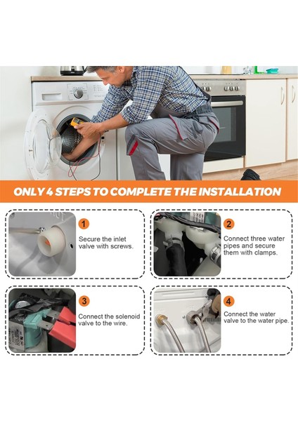 DC62-00214Q Samsung Çamaşır Makinesi Parçası Su Giriş Solenoid Valf Montajı Için Çamaşır Makinesi Su Giriş Vanası Değişimi (Yurt Dışından) indirimleri