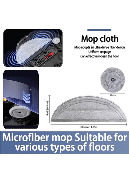 Roborock Saros 10/roborock S9 Maxv Ultra Vakum Parçaları Için Uyumlu Ana Silindir Yan Fırça Filtre Paspas Bezi Toz Torbası (Yurt Dışından) indirimleri