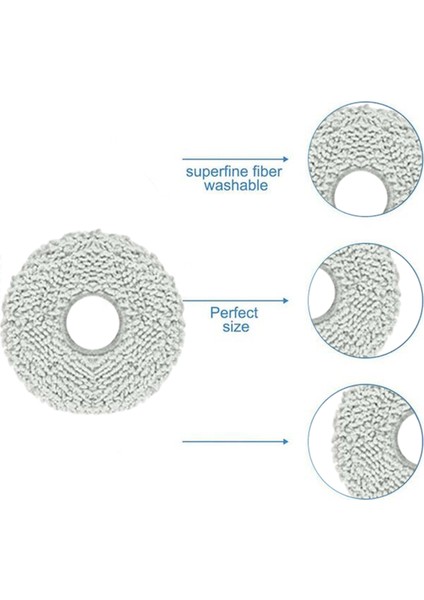 Ecovacs Deebot T50 MAX/T50 PRO/T50 OMNI/T50 Pro OMNI/T50 Max Pro Omni Yedek Parçaları Yeniden Kullanılabilir Yıkanabilir Paspas Pedleri 12 Adet (Yurt Dışından) fiyatları