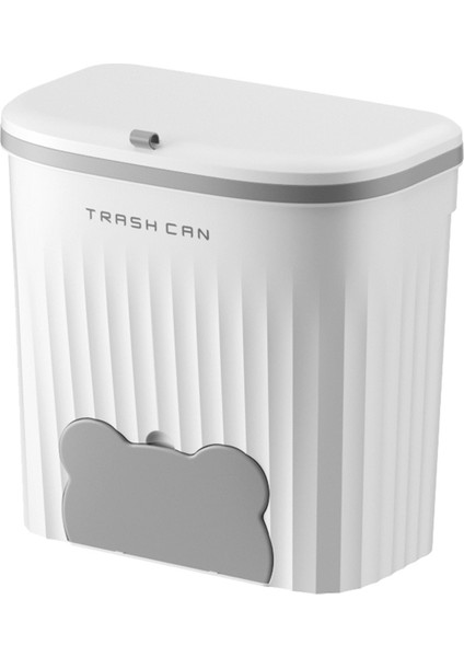 Mutfak Çöp Kovası Duvara Monte Çöp Kutusu Kapaklı Asılı Çöp Kutusu Dolap Lavabosu Için Çöp Kutusu Kompost Kutusu 8.5l (Yurt Dışından)