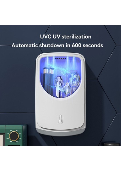 Mutfak Eşyaları Ev Alışveriş Merkezi Duvara Monte Kaşık Çubuk Kutusu Sterilizatör Uv Kurutma Saklama Kutusu Basit Çubuk Kafesi Beyaz (Yurt Dışından) fırsatları