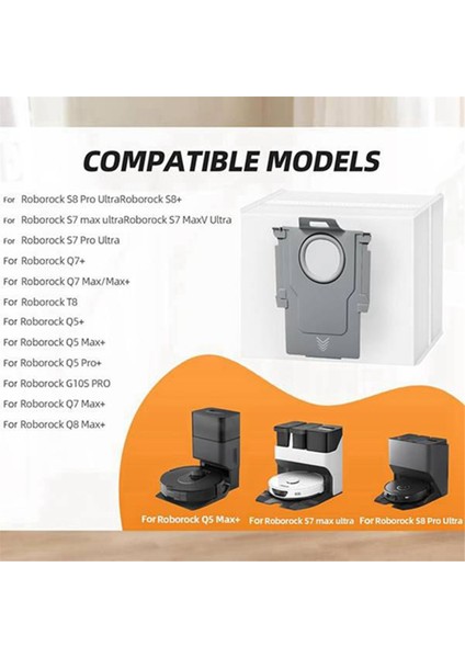 Roborock S8 Pro Ultra/s8+/q7 Max+/q8 Max+/q5 Max+/q5+/q5 Pro+/s7 Max Ultra/s7 Maxv Ultra Için 9 Adet Toz Torbası Parçaları Değiştirin (Yurt Dışından) fiyatları
