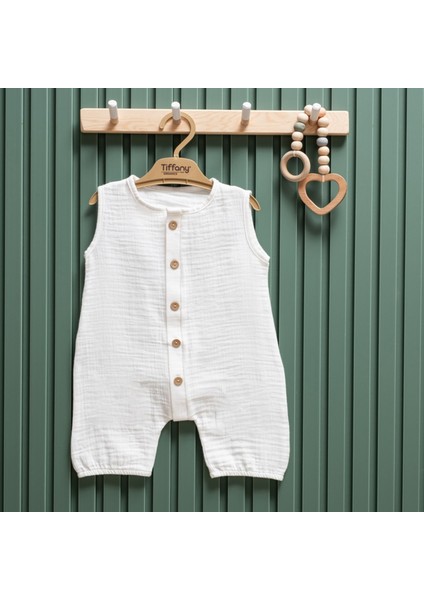 Müslin Theme Yarım Kol Uzun Tulum 26091