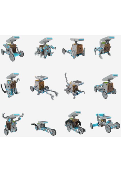 Güneş Enerjili Robot Seti, 12 Tasarım ve 197 Parça Stem Oyuncağı fiyatları