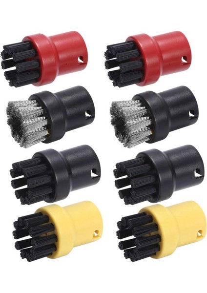 Karcher SC1/SC2/CTK10/SC3/SC4/SC5/SC7 Buharlı Temizleyici Parçaları Için 8 Adet Yuvarlak Buharlı Temizleyici Fırçası Değişimi (Yurt Dışından)