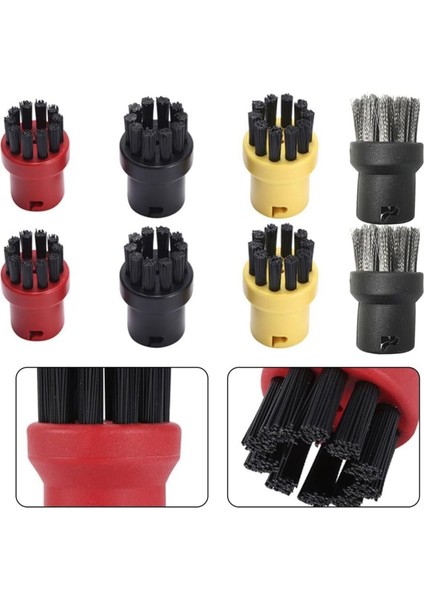 Karcher SC1/SC2/CTK10/SC3/SC4/SC5/SC7 Buharlı Temizleyici Parçaları Için 8 Adet Yuvarlak Buharlı Temizleyici Fırçası Değişimi (Yurt Dışından) modelleri
