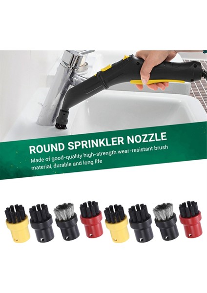 Karcher SC1/SC2/CTK10/SC3/SC4/SC5/SC7 Buharlı Temizleyici Parçaları Için 8 Adet Yuvarlak Buharlı Temizleyici Fırçası Değişimi (Yurt Dışından) fırsatları