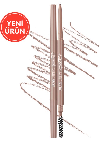 Ultra Ince Uçlu, Doğal Görünüm Veren Kaş Kalemi Perıpera Speedy Skinny Brow (10 Peony Taupe)