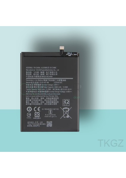 - Samsung Galaxy A20S - A207 Batarya Pil Orijinal Sıfır