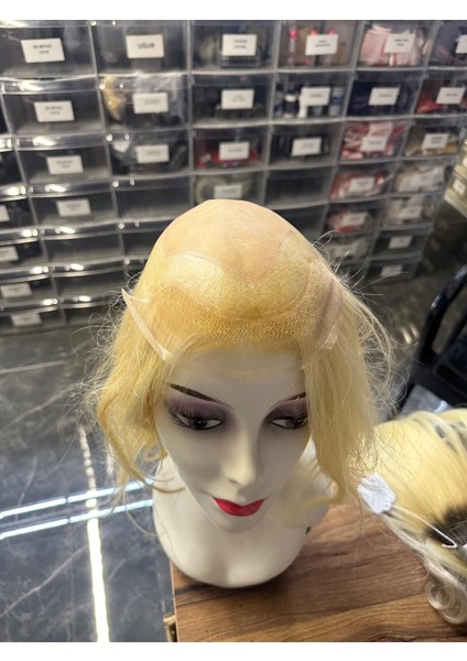 Kadın Protez Saç Naturel Komle Modeli Sarı fiyatları