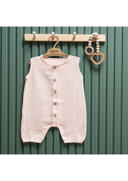 Müslin Theme Yarım Kol Uzun Tulum 26091
