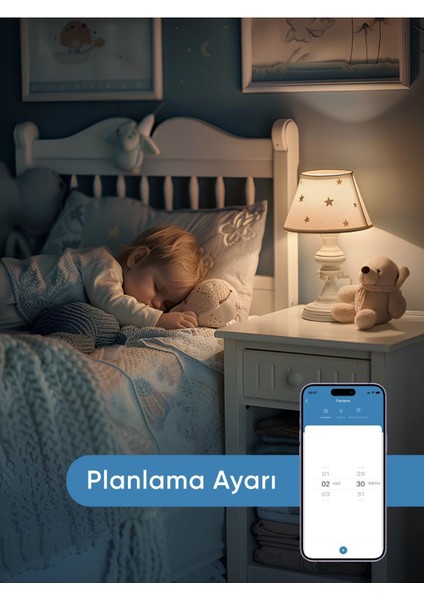 Renkli Wi-Fi LED Ampul, Uzaktan ve Sesli Kontrol ile Kolay Kullanım indirimleri
