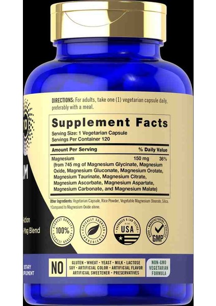 Magnesium Complex - Magnezyum Komplex 745 mg 120 Kapsül fiyatları
