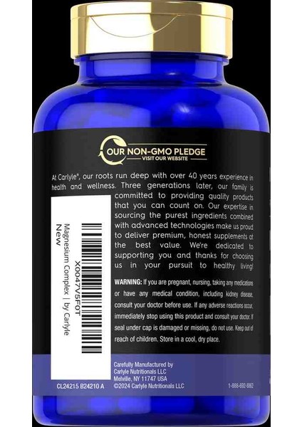 Magnesium Complex - Magnezyum Komplex 745 mg 120 Kapsül modelleri