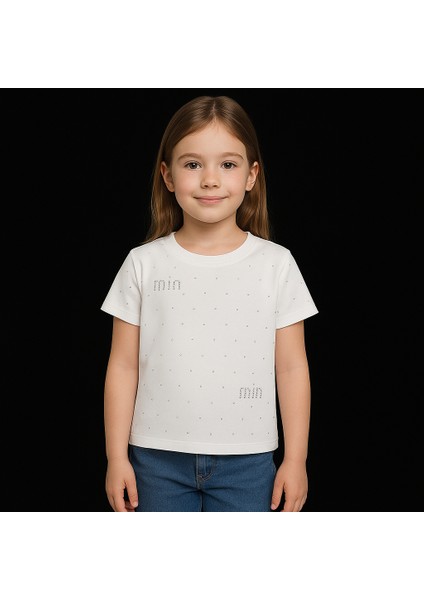 👕 Kız Çocuk Tişörtü – Mın Mın Taşlı Desen fiyatları